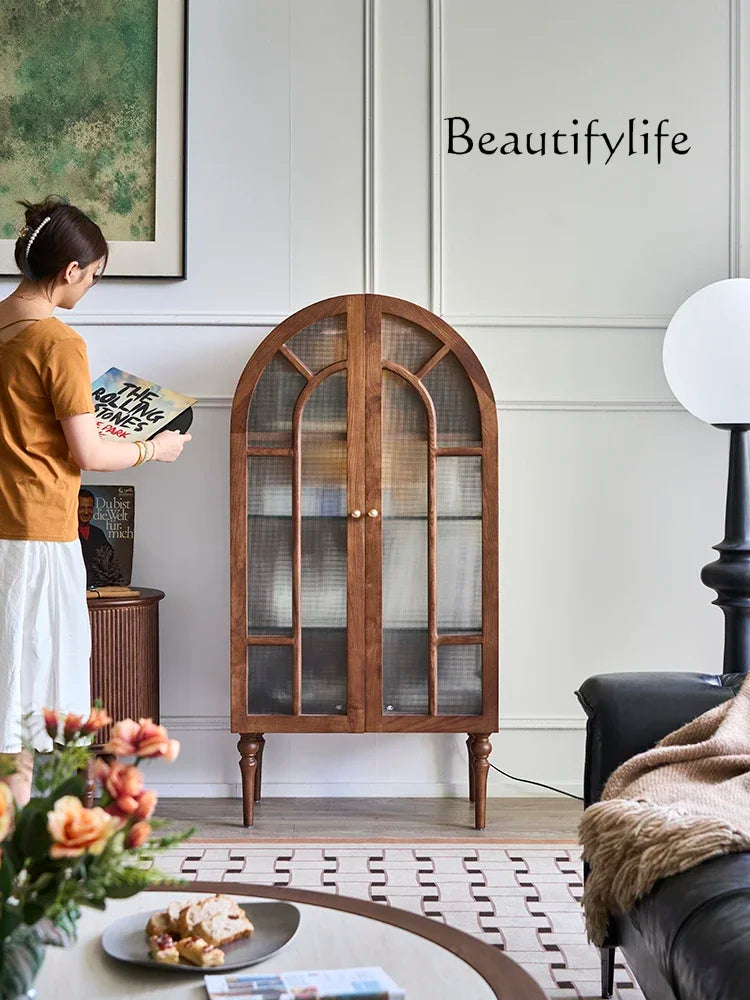 Château - French Medieval Display Cabinet in Ash Wood