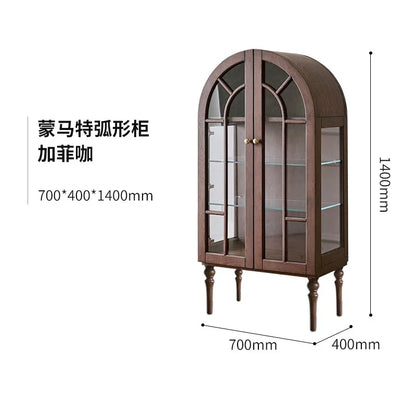 Château - French Medieval Display Cabinet in Ash Wood