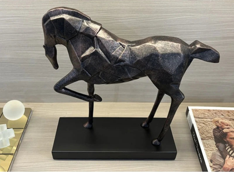 Faceted Horse Sculpture