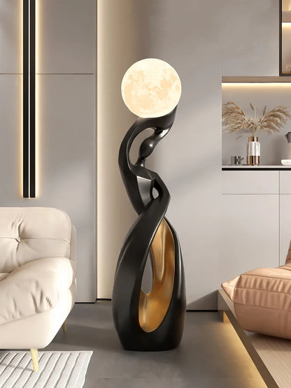 Lunar Embrace Floor Sculpture