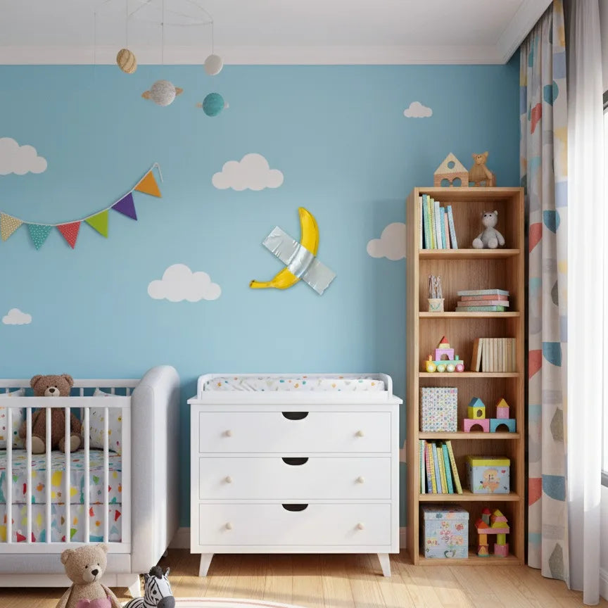 Taped Banana Wall Decor