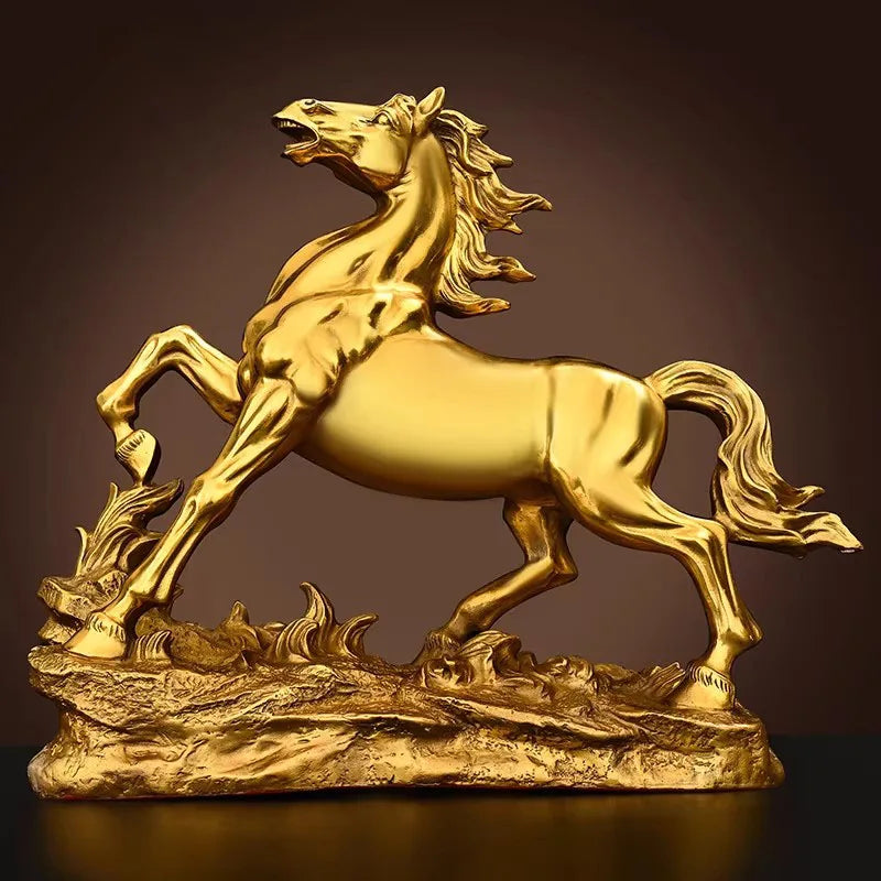 SWIFT VICTORY COLLECTION | Brass Horse Sculptures