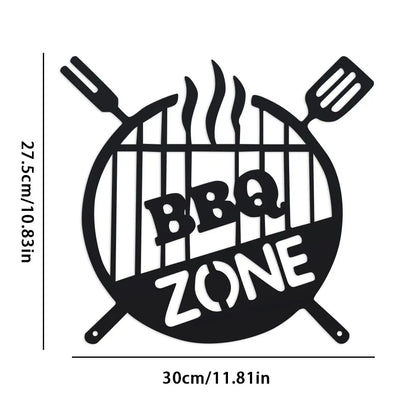 GrillZone™ Metal BBQ Sign