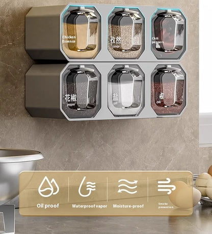 SpiceVault™ Wall-Mounted Spice Organizer