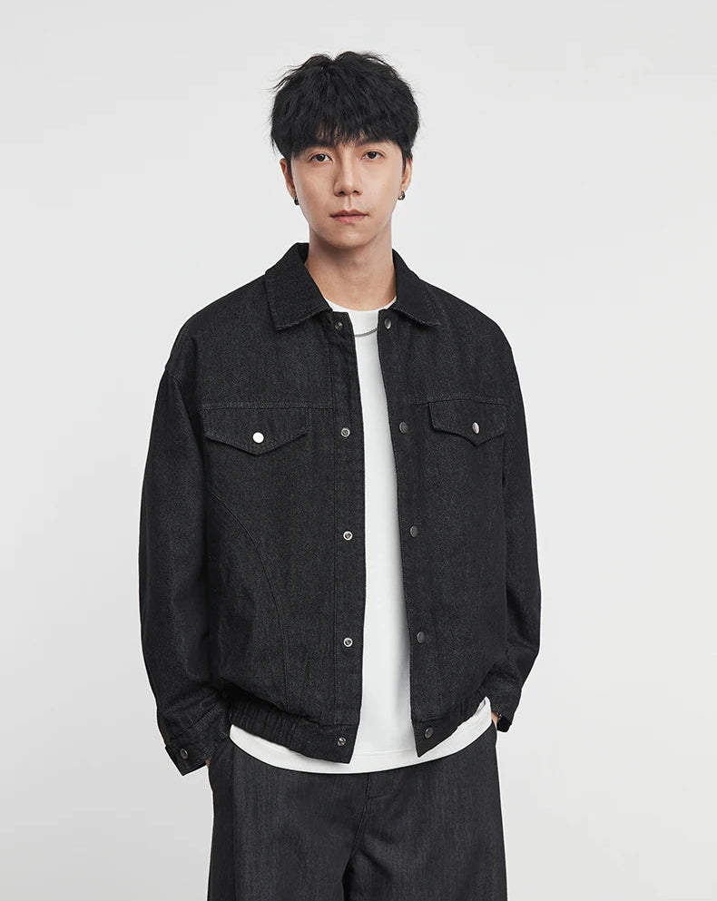 Washed Denim Work Jacket