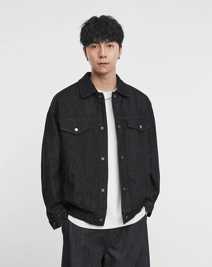 Washed Denim Work Jacket