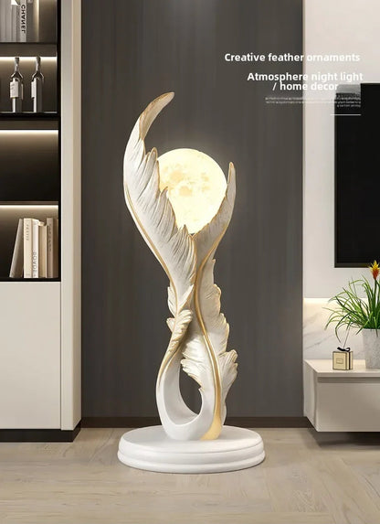 Luminous Ascent Feather Sculpture