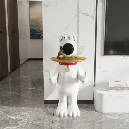 THE CONCIERGE | Standing Dog Butler Sculpture