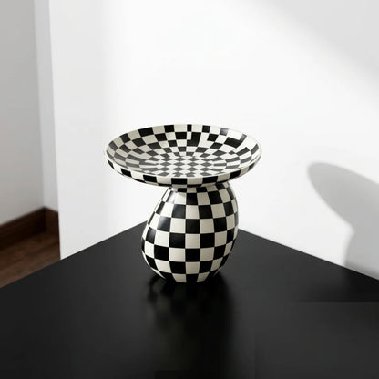 Checkered Resin Decorative Tray