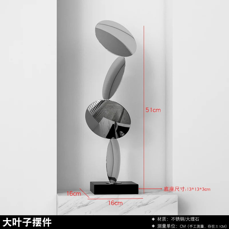 Abstract Stainless Steel Sculpture