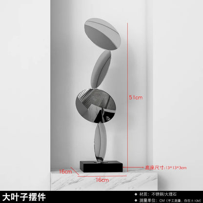 Abstract Stainless Steel Sculpture