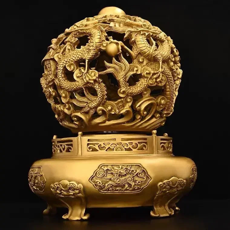 ETERNAL ABUNDANCE | Twin Dragon Sphere Censer