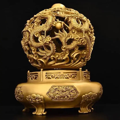 ETERNAL ABUNDANCE | Twin Dragon Sphere Censer