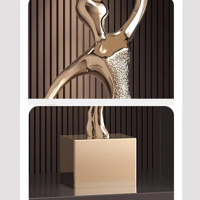 Abstract Dancer Floor Sculpture