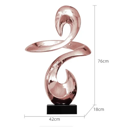 ASCENDING GRACE | Abstract Swan Sculpture