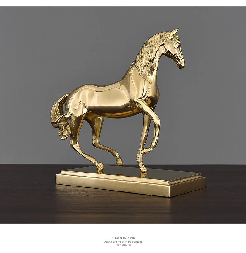 Equestrian Elegance - Copper Horse Sculpture
