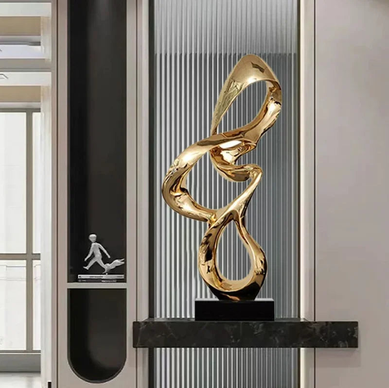 ASCENDING GRACE | Abstract Swan Sculpture