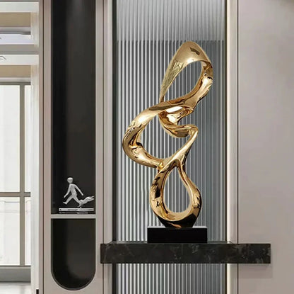 ASCENDING GRACE | Abstract Swan Sculpture