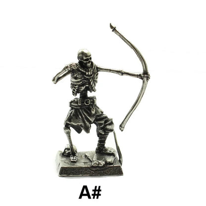 The Legion - Skeleton Soldier Figurine in Aged Copper