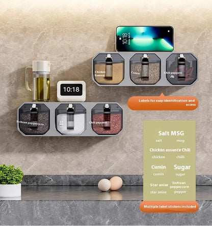 SpiceVault™ Wall-Mounted Spice Organizer