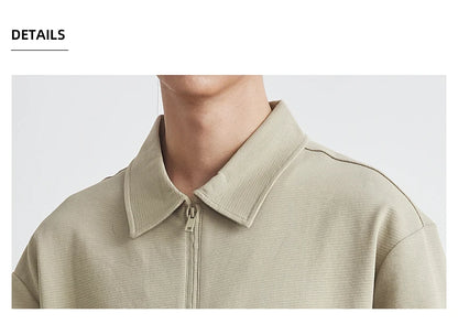Retro Half-Zip Polo Shirt