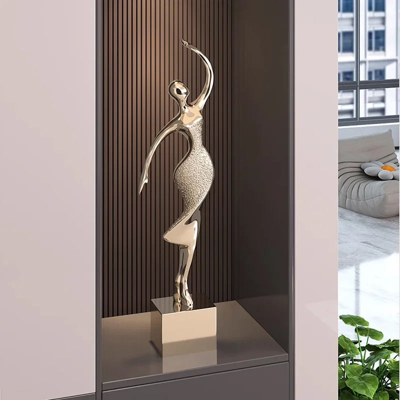 Abstract Dancer Floor Sculpture