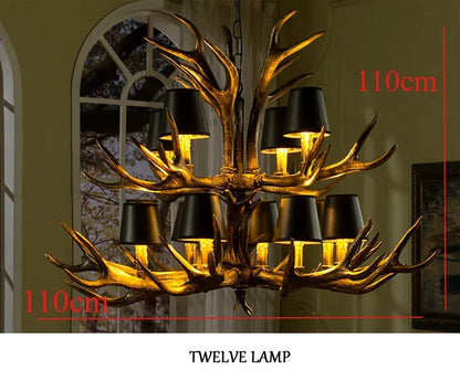 Resin Antler Chandelier