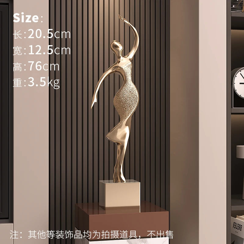 Abstract Dancer Floor Sculpture