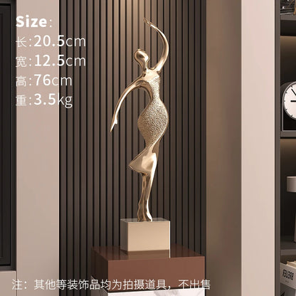 Abstract Dancer Floor Sculpture