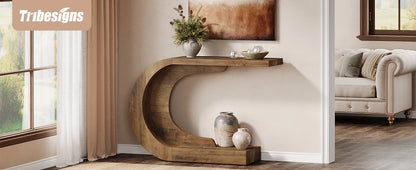 WaveForm™ C-Shaped Console Table