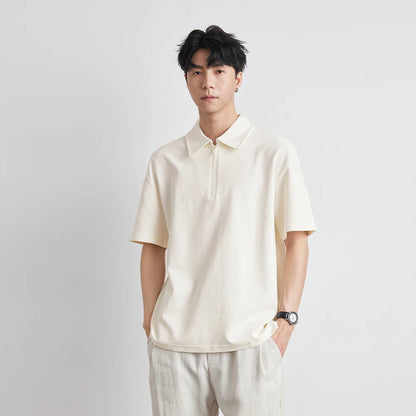 Retro Half-Zip Polo Shirt