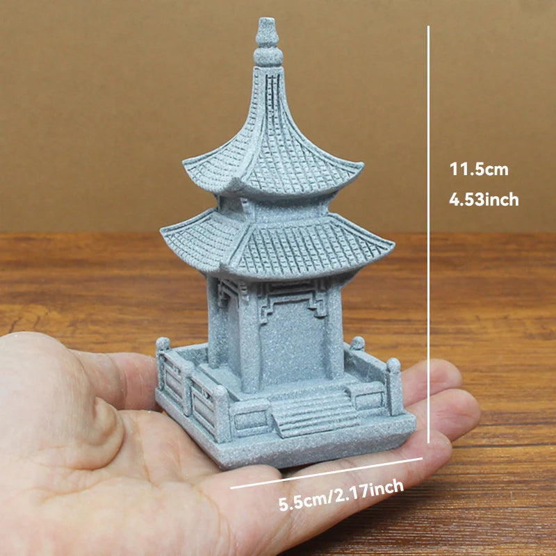 Miniature Sandstone Zen Garden Ornament