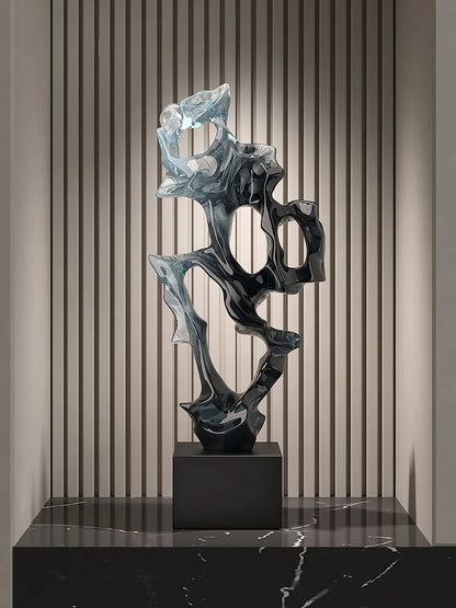 Open-Lattice Abstract Resin Sculpture