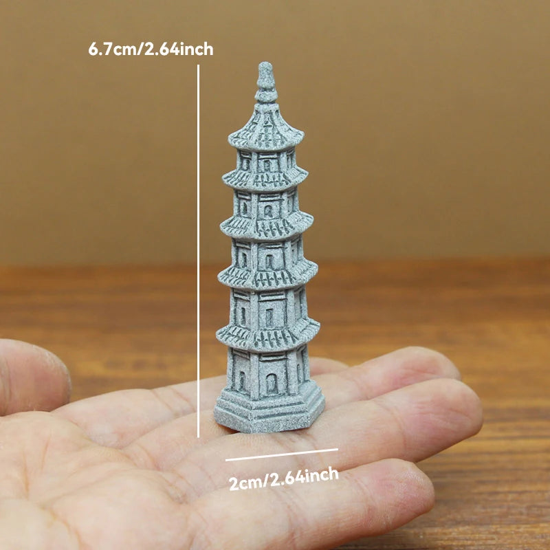 Miniature Sandstone Zen Garden Ornament
