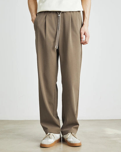 Japanese-Style Elastic Waist Pants