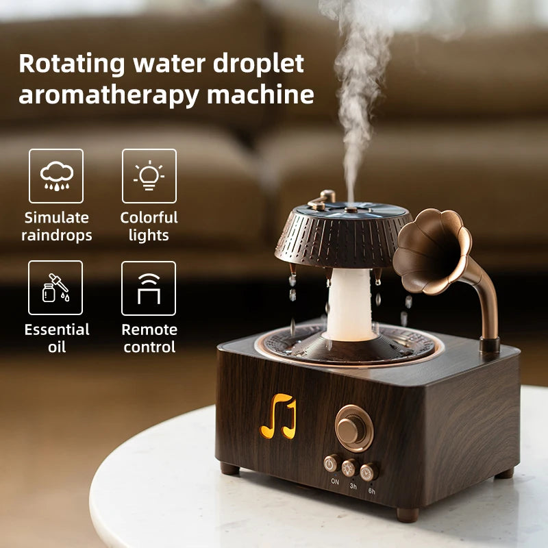 Rotating Phonograph Aroma Diffuser