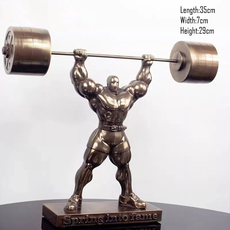 The Ironborn - Muscular Bodybuilder Sculpture in Cold-Cast Resin