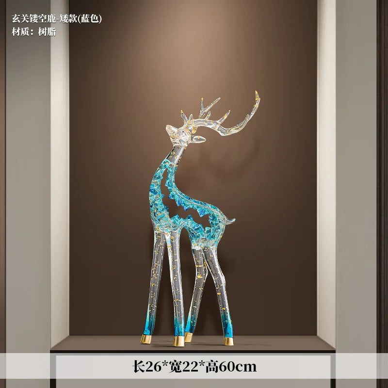 Crystal-Form Stag Sculpture