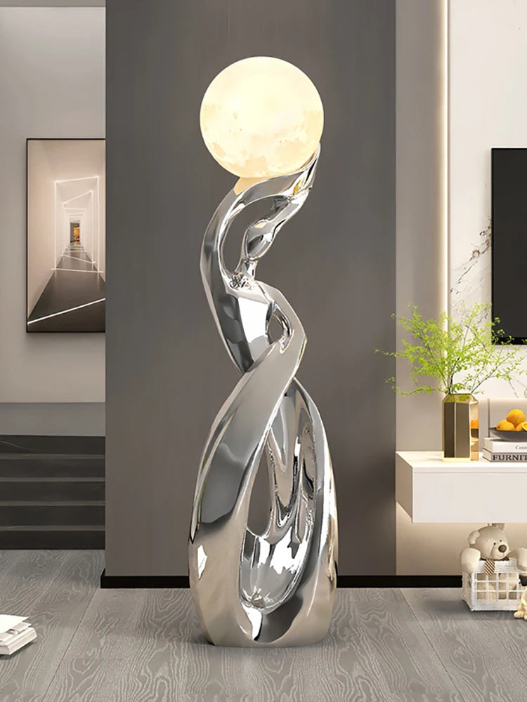 Lunar Embrace Floor Sculpture