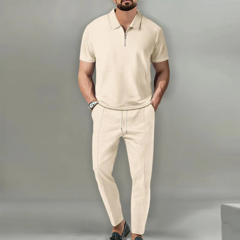 Waffle Knit Lounge Set