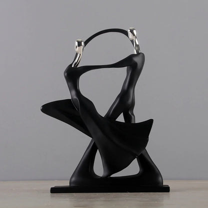 Dancing Couple Resin Sculpture