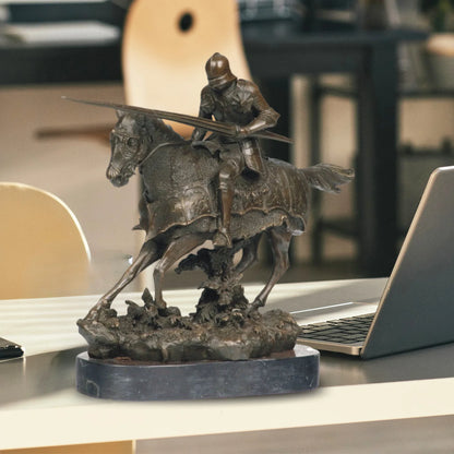 THE VALIANT CHARGE | Bronze Knight Sculpture