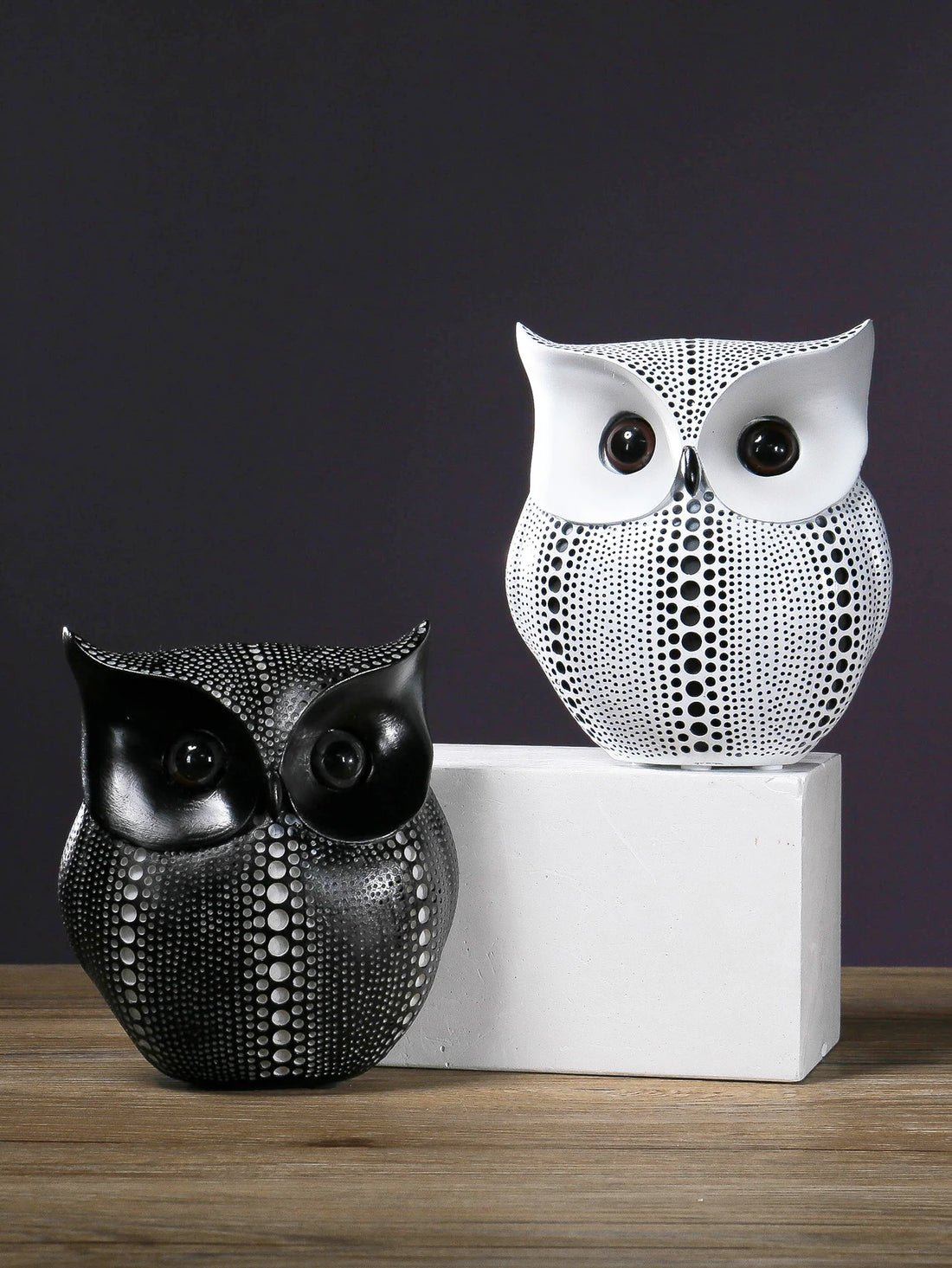 Dotwork Owl Figurine