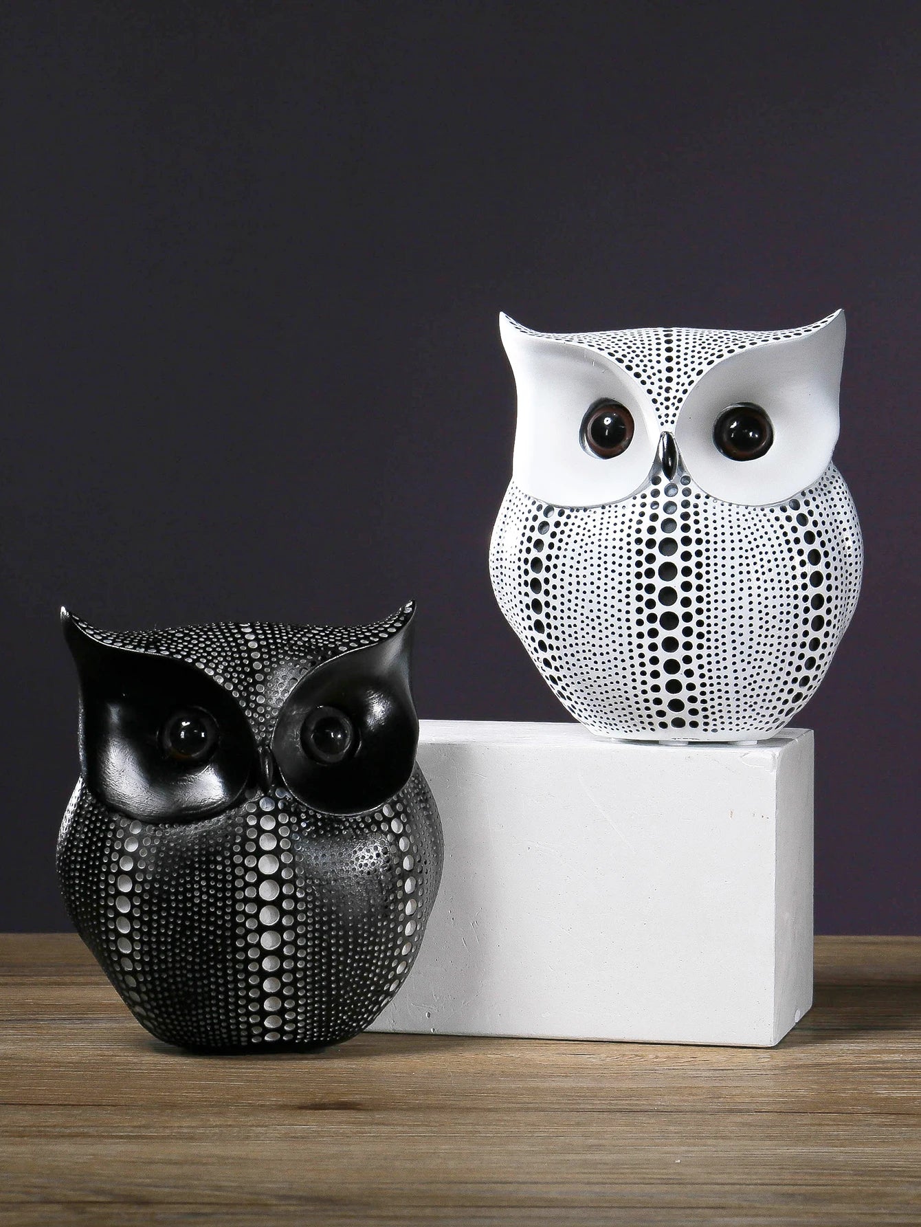 Dotwork Owl Figurine