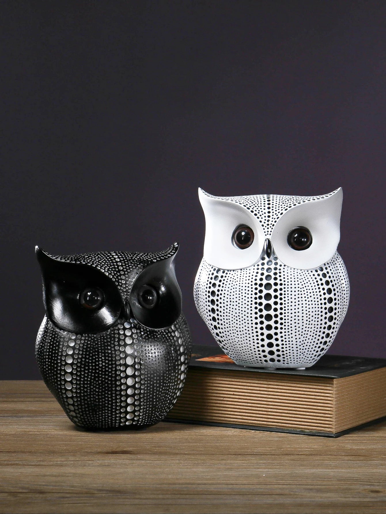 Dotwork Owl Figurine