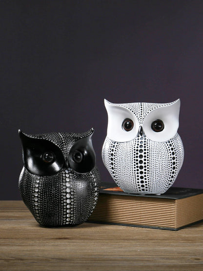 Dotwork Owl Figurine