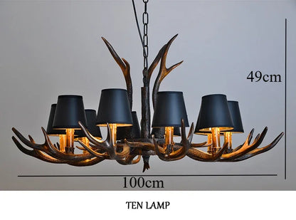 Resin Antler Chandelier