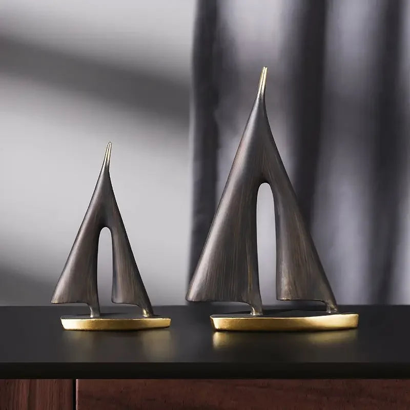 Winds of Serenity Resin Sailboat Decor