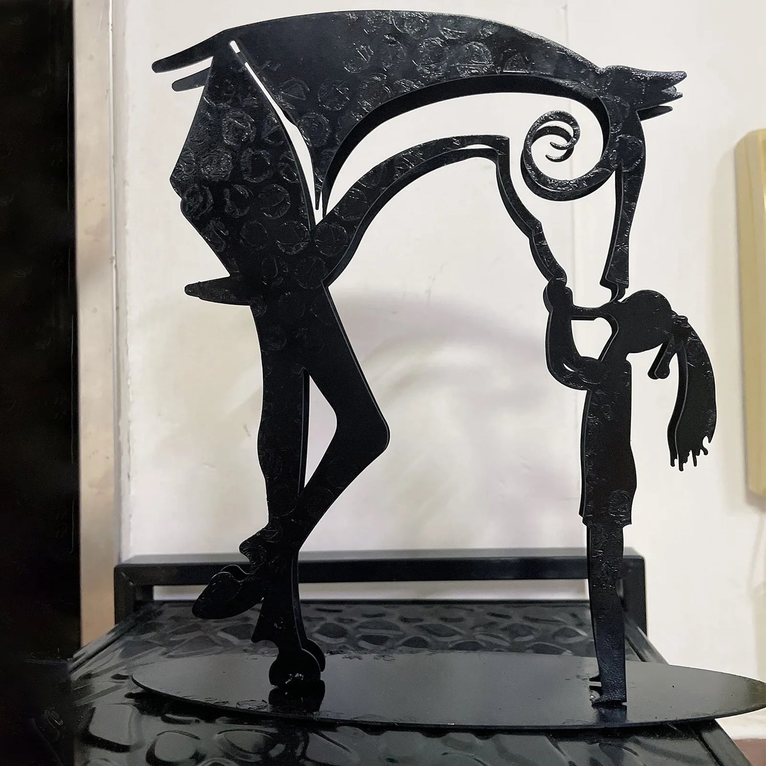 Sacred Bond - Hand-Forged Horse &amp; Human Sculpture