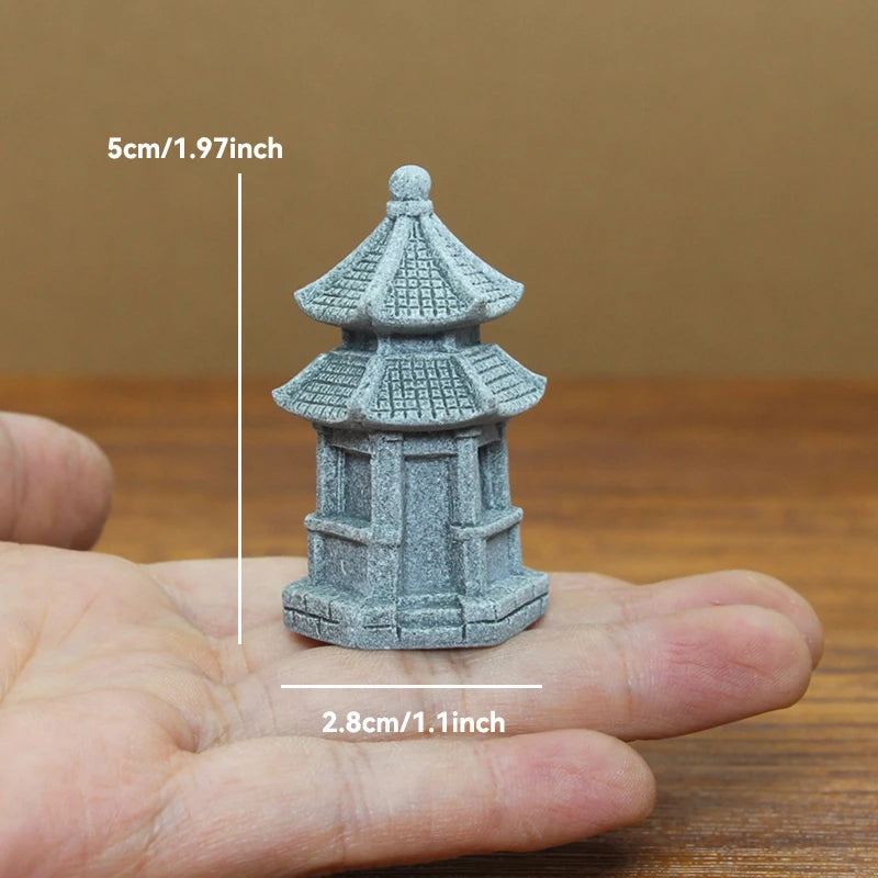 Miniature Sandstone Zen Garden Ornament